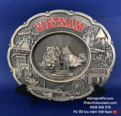 Đĩa kim loại hình thắng cảnh nổi tiếng Việt Nam với địa danh Biển nổi tiếng siêu đẹp